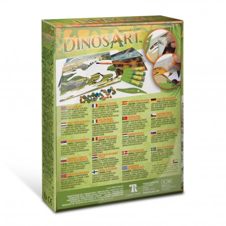 DINOSART kūrybinis rinkinys Sand & Foil Art, 15011 15011