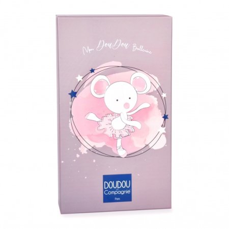 DOUDOU ET COMPAGNIE minkšta lėlė-balerina pelytė 30cm, DC3975 
