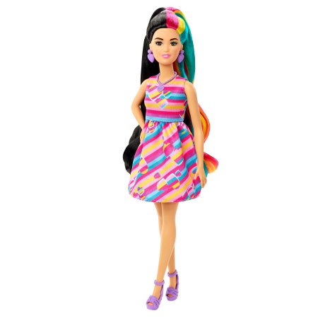 BARBIE Totaly Hair lėlė azijietė, HCM90 HCM90