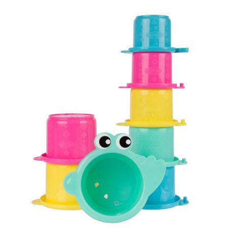 PLAYGRO vonios žaislas Croc Cups, 8 dalys, 018026907 018026907