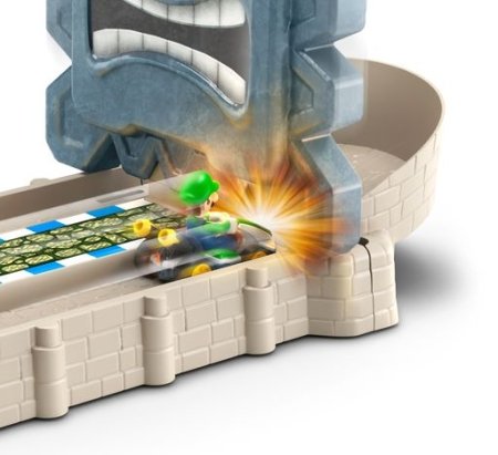 HOT WHEELS Mario Kart rinkinys Pabėgimas nuo Thwomp spąstų, GFY46 GFY46