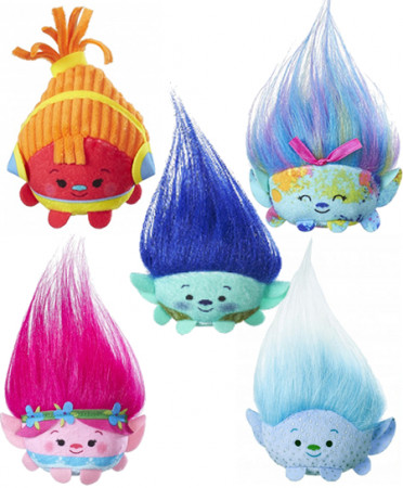 TROLLS maža pliušinė figūrėlė W1 17, asort, B9913EU4 B9913EU4