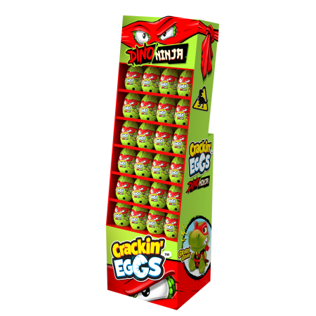CRACKIN EGGS mini pliušinis riaumojantis dinozauras T-Rex Ninja, asort., SK018D2 