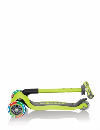 GLOBBER paspirtukas Go Up Deluxe Lights, žalia, 646-106 646-106