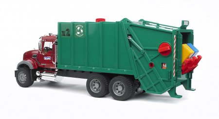 BRUDER 1:16 šiukšliavežis MACK, 02812 