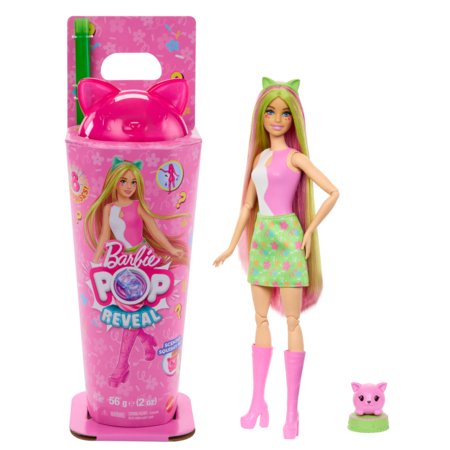 BARBIE Pop Reveal Animal Partyiurprizų rinkinys katytė, JCN88 