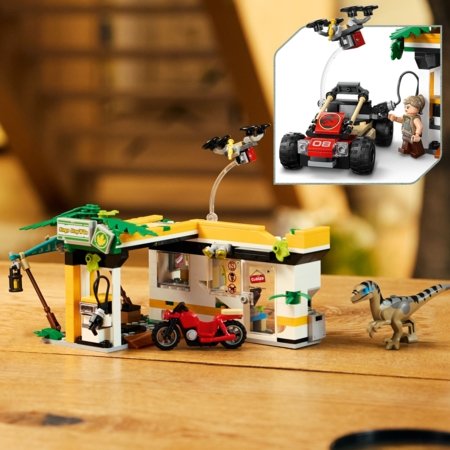 76973 LEGO® Jurassic World™ Velociraptoriaus ir titanozauro sekimo misija 