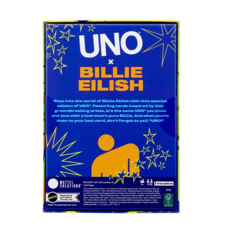 MATTEL GAMES UNO kortos Billie Eilish, JFP02 