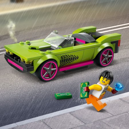 60415 LEGO® City Policijos Automobilis Ir Galingo Automobilio Gaudynės 