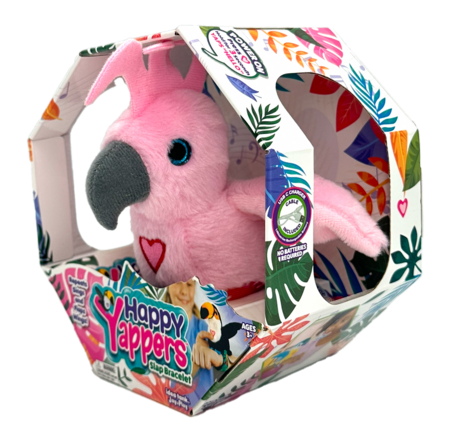 HAPPY YAPPERS interaktyvus pliušinis žaislas Kakadu, 9463 