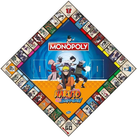 MONOPOLY stalo žaidimas Naruto, EN, WM00167-EN1-6 