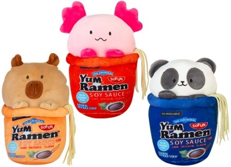 MOCHI POP pliušinis žaislas Top Ramen Kawaii, 20 cm, asort., 456512 