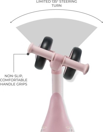 KINDERCRAFT balansinis dviratis CUTIE FLASH, rožinis, KRCUFL00PNK0000 