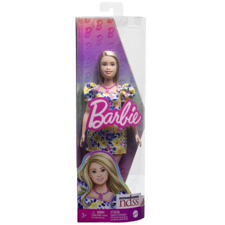 BARBIE lėlė su Dauno sindromu gėlėta suknele, HJT05 HJT05
