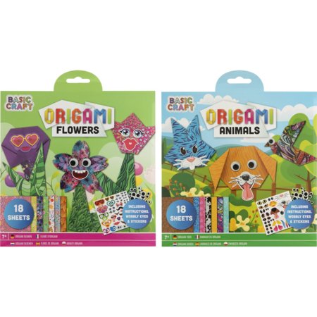 MOXY kūrybinis rinkinys Origami Gėlės/Gyvūnai, asort.,  100096 