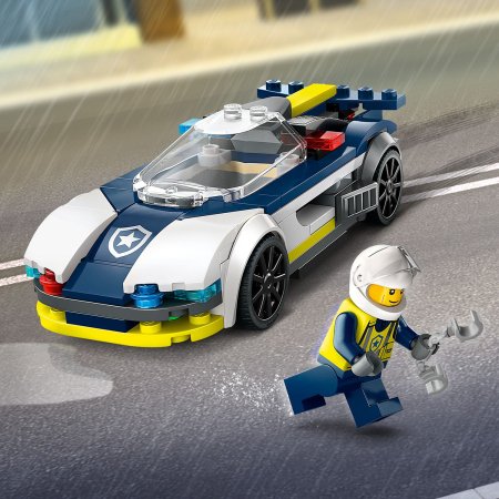 60415 LEGO® City Policijos Automobilis Ir Galingo Automobilio Gaudynės 