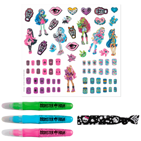 TOTUM MONSTER HIGH kūrybinis nagų, kūno, plaukų puošybos rinkinys, 560109 