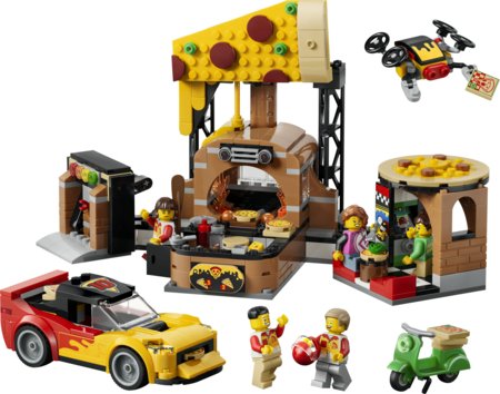 60496 LEGO® City Picų pristatymo įspūdžiai su transporto priemonėmis 