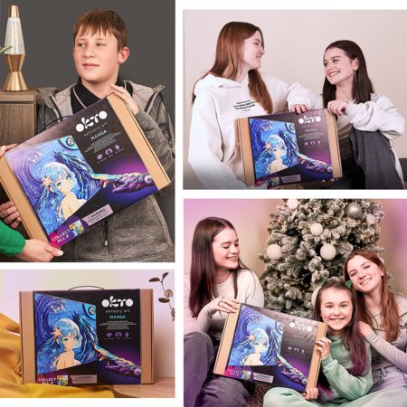 OKTO MANGA 3D Kūrybinis rinkinys Water 30x40 cm, 20037 