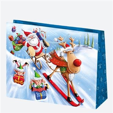 Krepšelis dovanoms kalėdinis  T8 didelis, 5906664000309 5906664000309