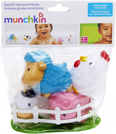 MUNCHKIN vonios žaislų rinkinys 4 vnt. 9m+ Farm 9019102 01200002www