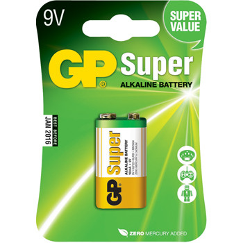 GP elementas, šarminis 6LF22 9V, 1vnt 1604A-C1