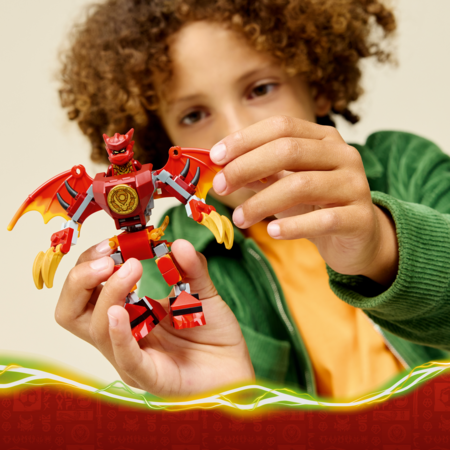 71851 LEGO® NINJAGO® Kai drakono-roboto kovos rinkinys 