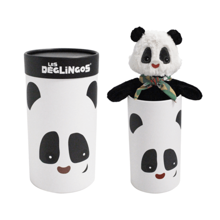 DEGLINGOS pliušinis žaislas dėžutėje - panda, 32134B 