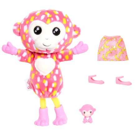 BARBIE Čelsės Cutie Reveal rinkinys, džiunglių serija, beždžionėlė , HKR14 HKR14