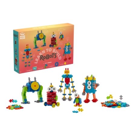 PLUS PLUS konstruktorius Mokausi statyti robotus, 3963 