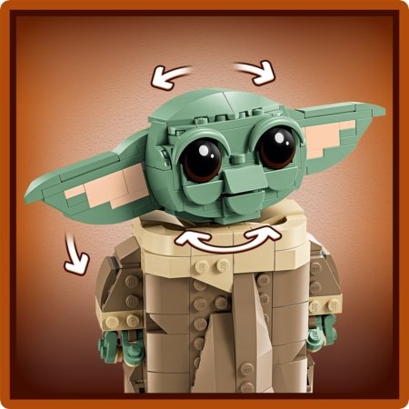 75403 LEGO® Star Wars™ Mandalorian Grogu su skraidančiu vežimėliu 