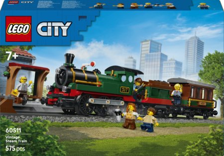 60511 LEGO® City Vintažinis garinis traukinys 