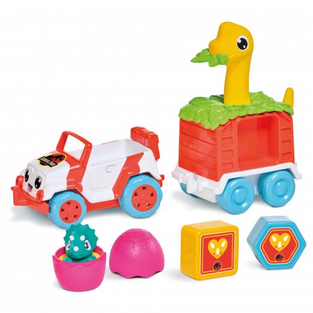 TOMY mašinėlės rinkinys su dinozauru Dino Rescue Ranger, E73253 E73253