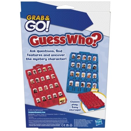 HASBRO GAMING kelioninis žaidimas GUESS WHO, F825774A 