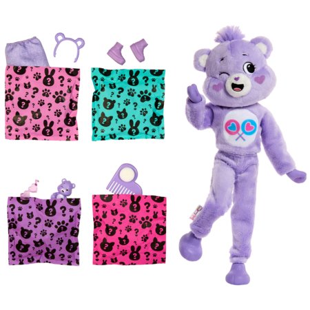 BARBIE Cutie Reveal Care Bears siurprizų rinkinys Share Bear, JCN94 
