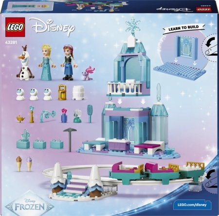 43281 LEGO® ǀ „Disney Frozen“ Elzos ledo pilis ir smagus pasivažinėjimas rogėmis 