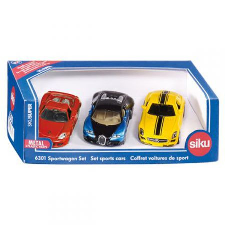 SIKU dovanų rinkinys Sportiniai automodeliai, 6301 6301