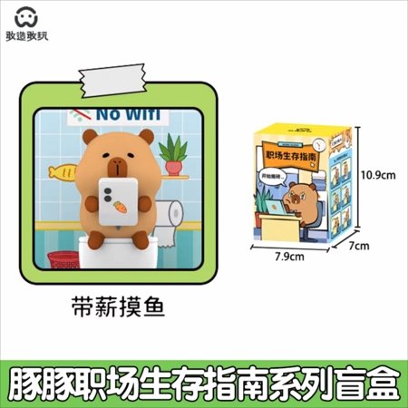 CAPYBARA OFFICE kolekcinė figūrėlė Tuntun Workplace, asort., GW-002 