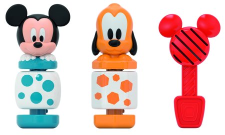 CLEMENTONI Baby lavinamųjų žaislų rinkinys Mickey Build & Play, 17814 