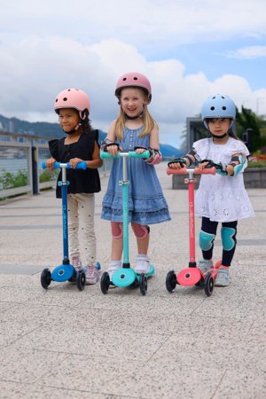 GLOBBER paspirtukas Primo Plus Glow Lights, koralinis rožinis, 443-110 