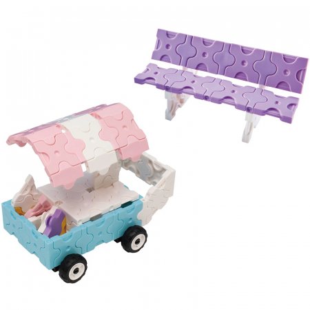 LAQ japoniškas konstruktorius Sweet Collection Ice Cream Wagon, 4952907006950 4952907006950