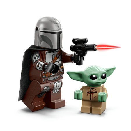 75436 LEGO® Star Wars™ Mandaloriečio ir Grogu greitaeigis motociklas 