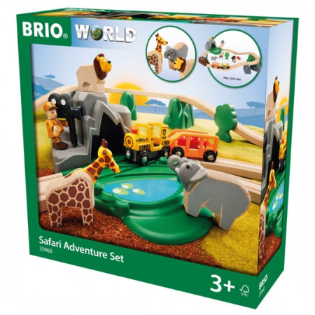 BRIO RAILWAY Safari nuotykių rinkinys, 33960 33960