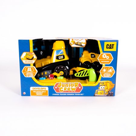 CAT traukinys su šviesomis ir garsais Junior Crew, 82489 82489