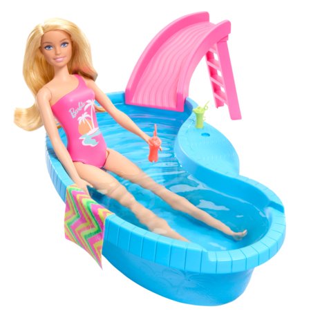 BARBIE lėlės ir baseino pramogų rinkinys, HRJ74 