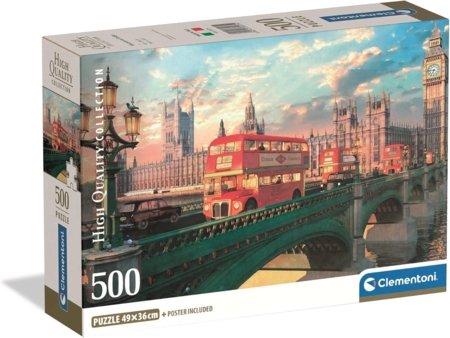 CLEMENTONI dėlionė Westminster Bridge Comp, 500 det., 35575 