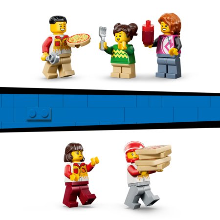 60496 LEGO® City Picų pristatymo įspūdžiai su transporto priemonėmis 