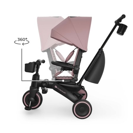 KINDERCRAFT triratukas JAZZ 3, rožinis, KRJAZZ03PNK0000 