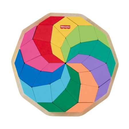 FISHER PRICE medinė dėlionė mandala, HXT94 