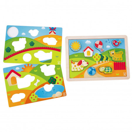 HAPE dėlionė Saulėtas slėnis 3in1, E1601A E1601A